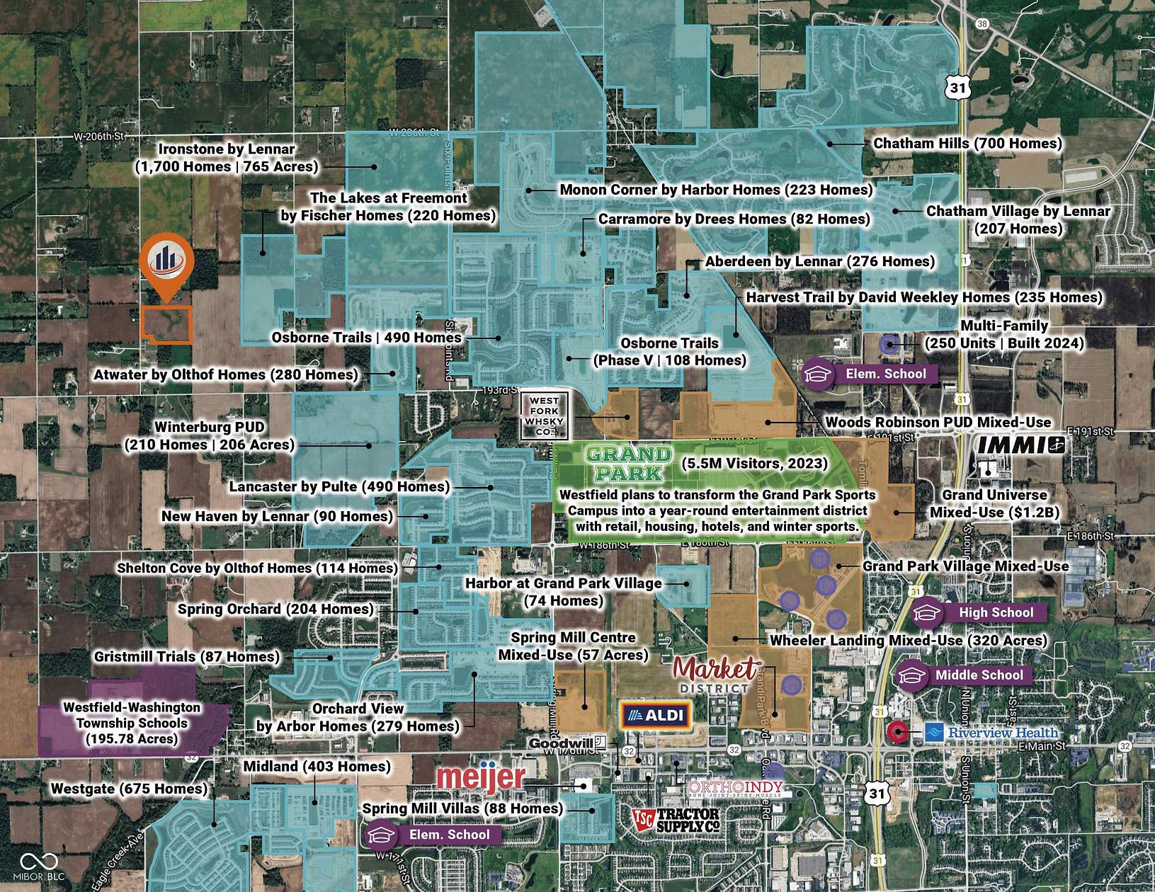 24.6 Acres of Agricultural Land for Sale in Sheridan, Indiana