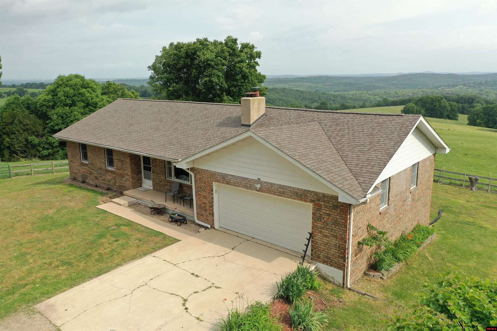 38.6 Acres of Agricultural Land with Home for Sale in Gainesville, Missouri