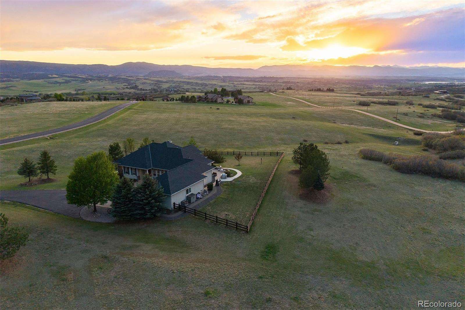 5 Acres of Land with Home for Sale in Sedalia, Colorado