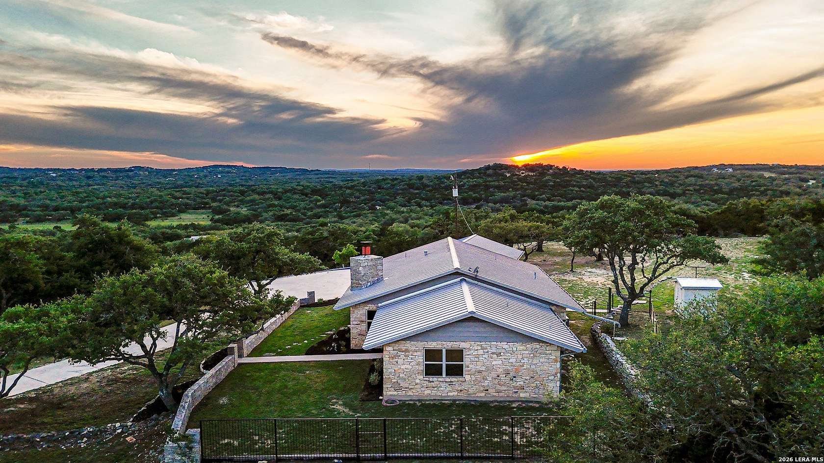 18.1 Acres of Land with Home for Sale in Spring Branch, Texas