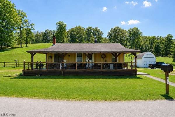 3.5 Acres of Land with Home for Sale in Londonderry, Ohio