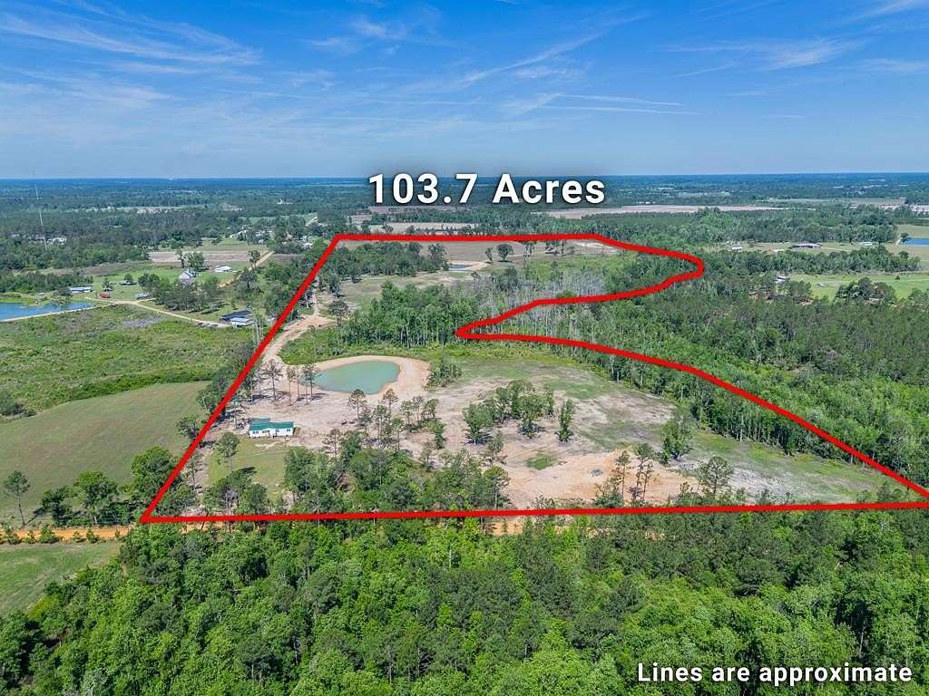 104 Acres of Recreational Land with Home for Sale in Alma, Georgia