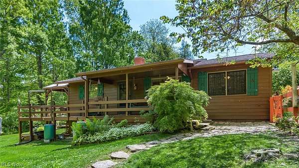 12.3 Acres of Recreational Land with Home for Sale in Nashport, Ohio