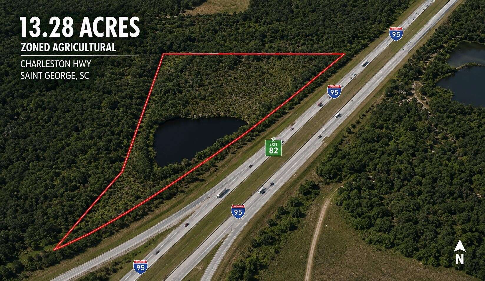 13.3 Acres of Land for Sale in St. George, South Carolina