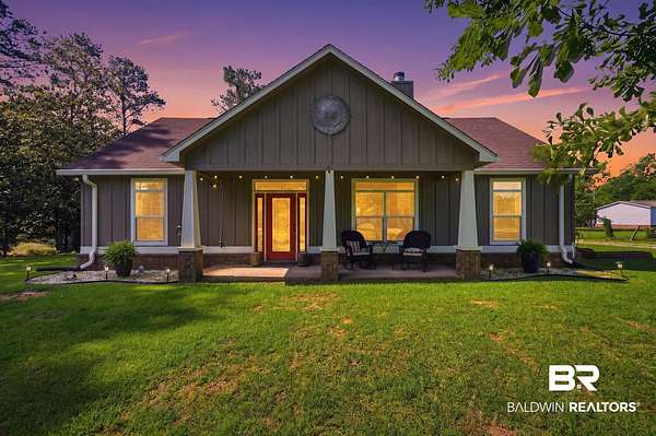 4.8 Acres of Land with Home for Sale in Bay Minette, Alabama