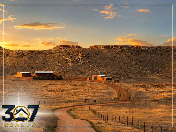 70 Acres of Land with Home for Sale in Fort Laramie, Wyoming