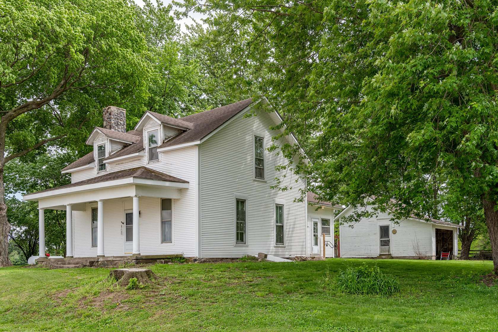 15 Acres of Land with Home for Sale in St. Paris, Ohio
