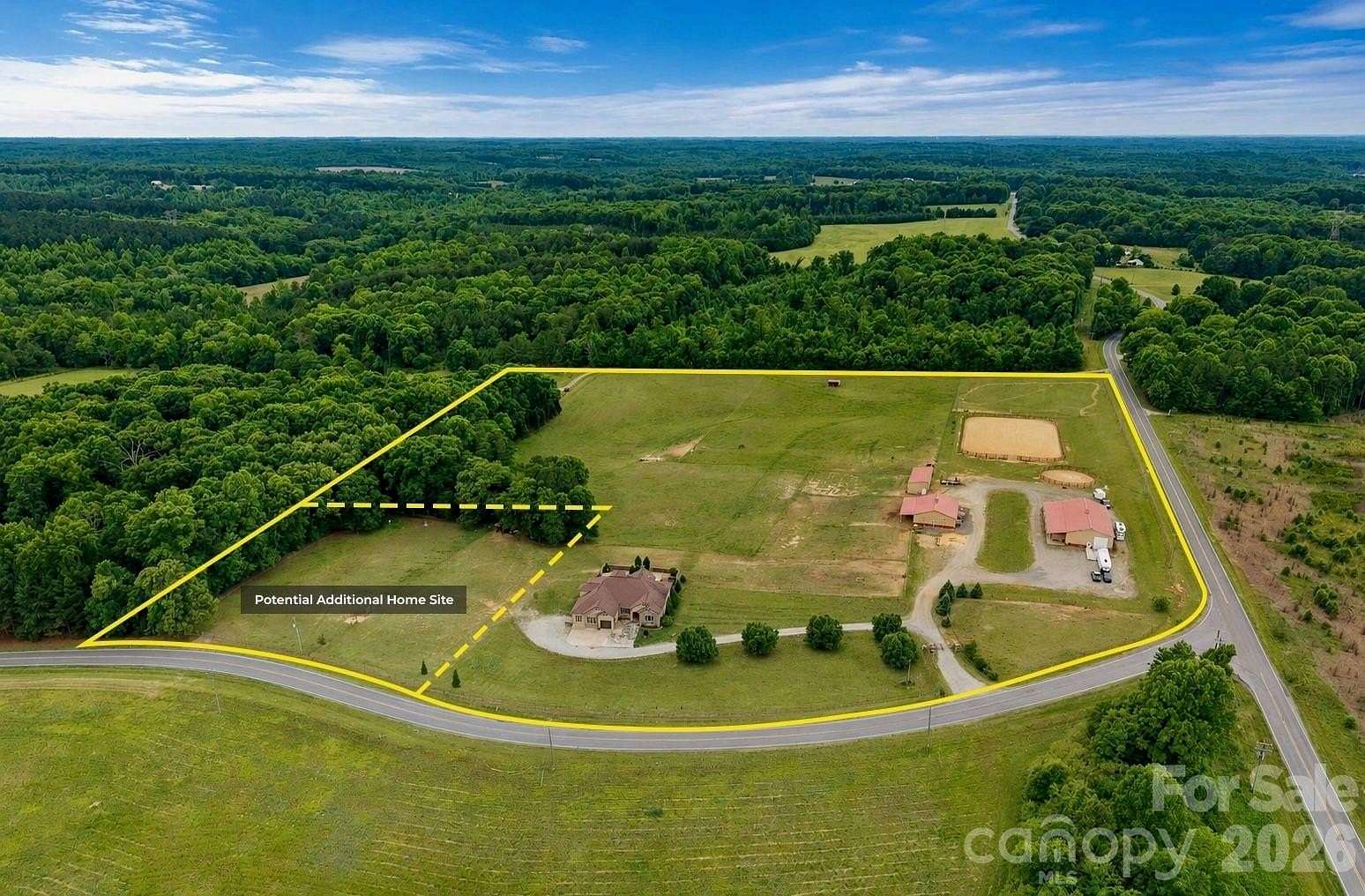 18.6 Acres of Land with Home for Sale in Catawba, North Carolina