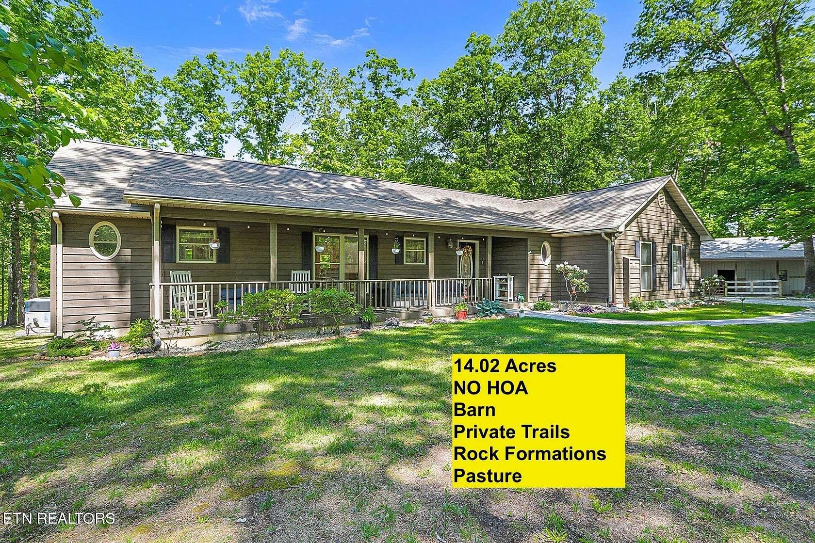 14 Acres of Land with Home for Sale in Jamestown, Tennessee