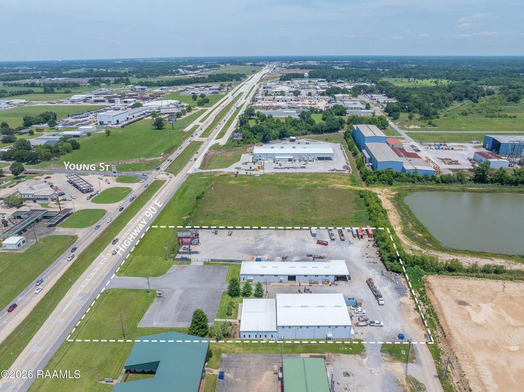 3.5 Acres of Improved Commercial Land for Lease in Broussard, Louisiana
