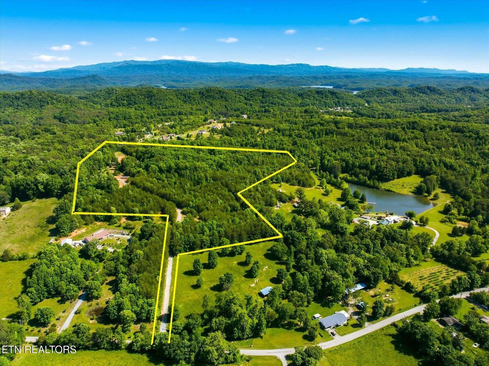 26.5 Acres of Land with Home for Sale in Maryville, Tennessee