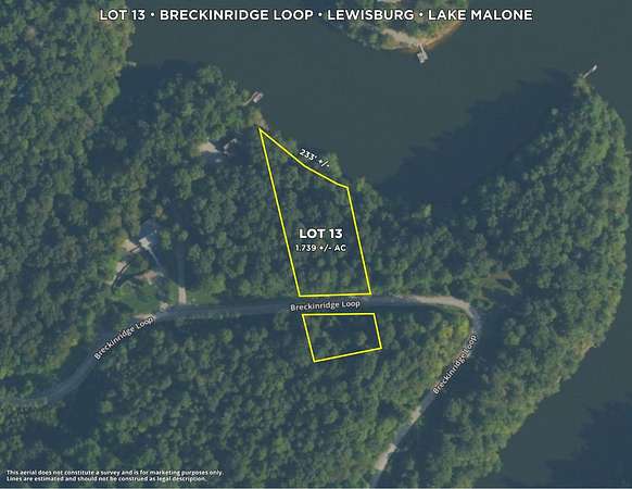 1.74 Acres of Residential Land for Sale in Lewisburg, Kentucky
