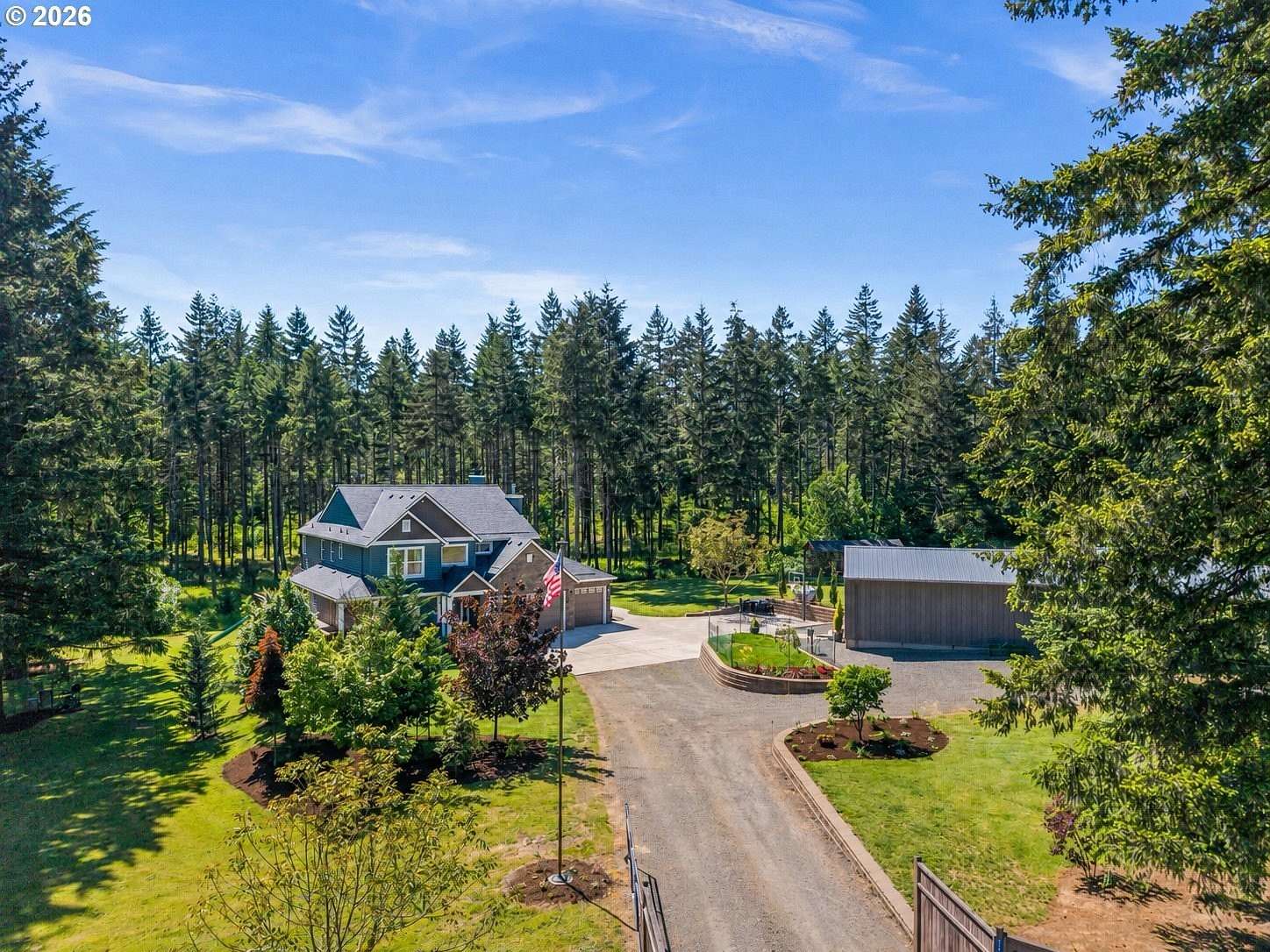 3.17 Acres of Land with Home for Sale in Buxton, Oregon