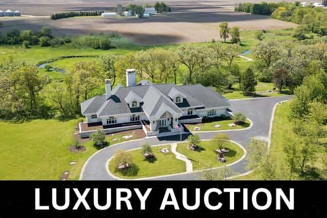 138 Acres of Land with Home for Auction in Big Rock, Illinois