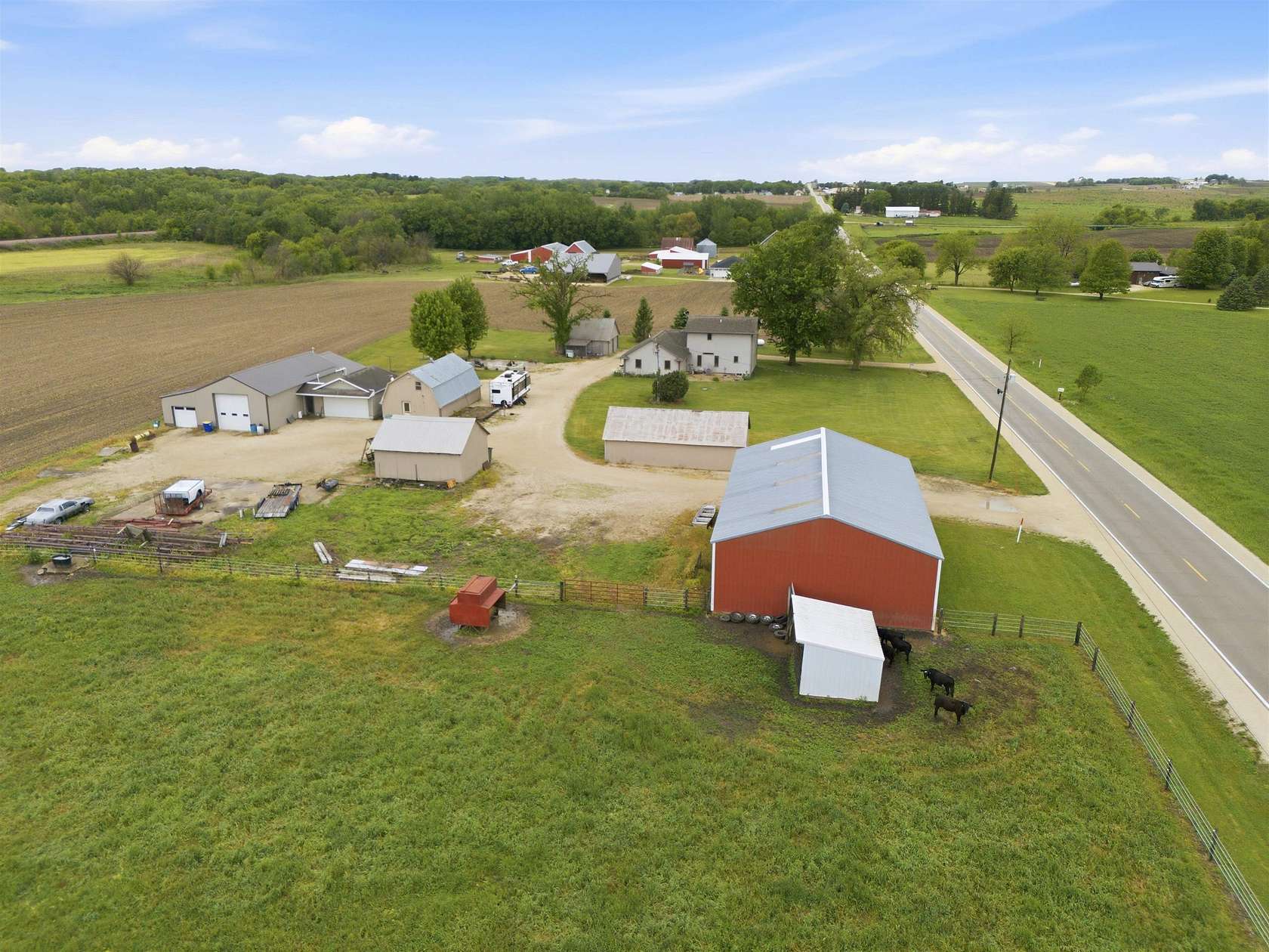 3 Acres of Land with Home for Sale in Earlville, Iowa