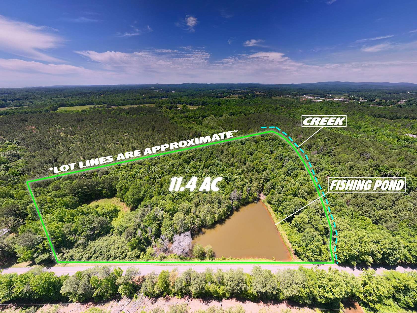 11.4 Acres of Recreational & Residential Land for Sale in Ashland, Alabama