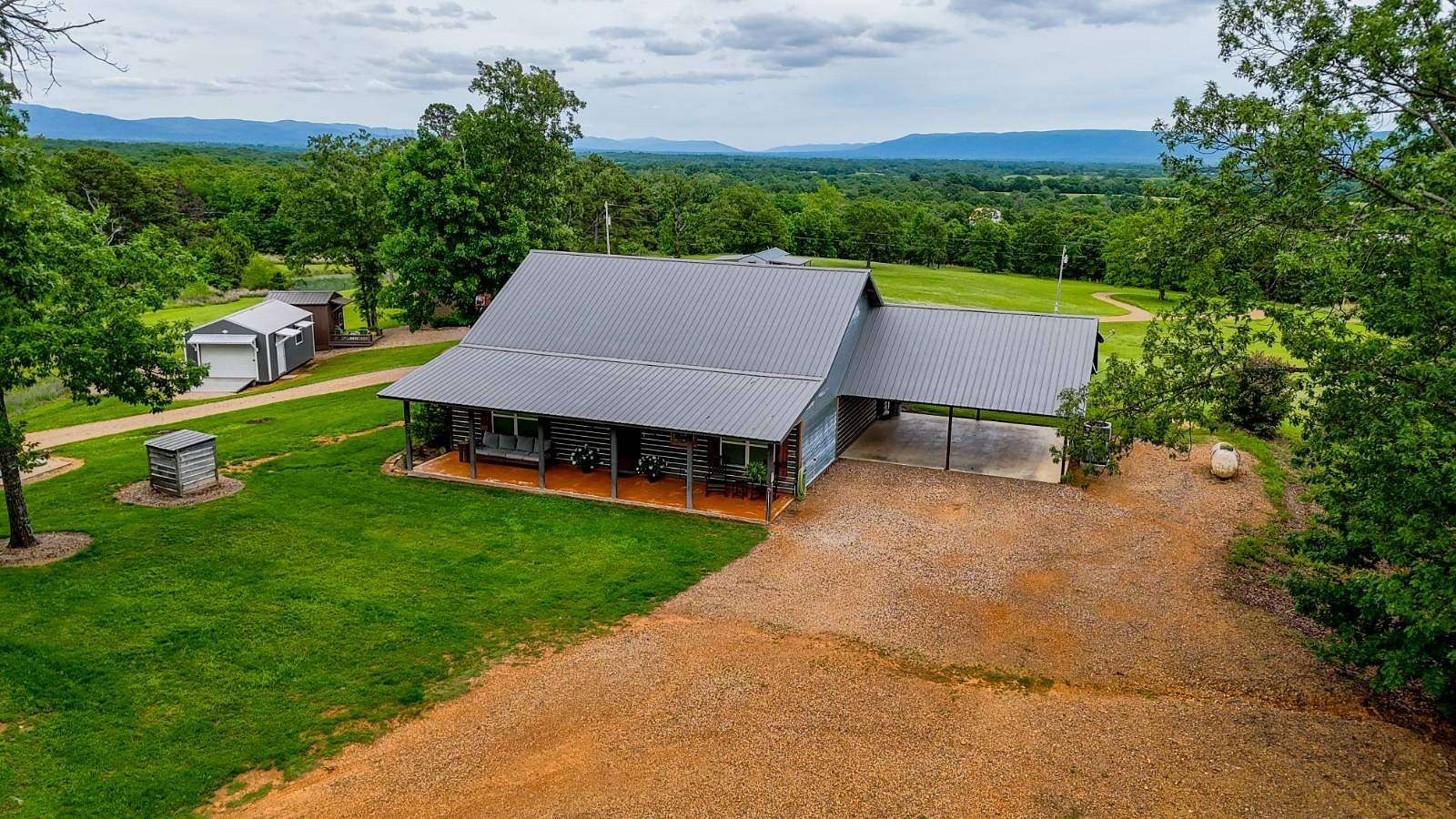 13 Acres of Land with Home for Sale in Talihina, Oklahoma