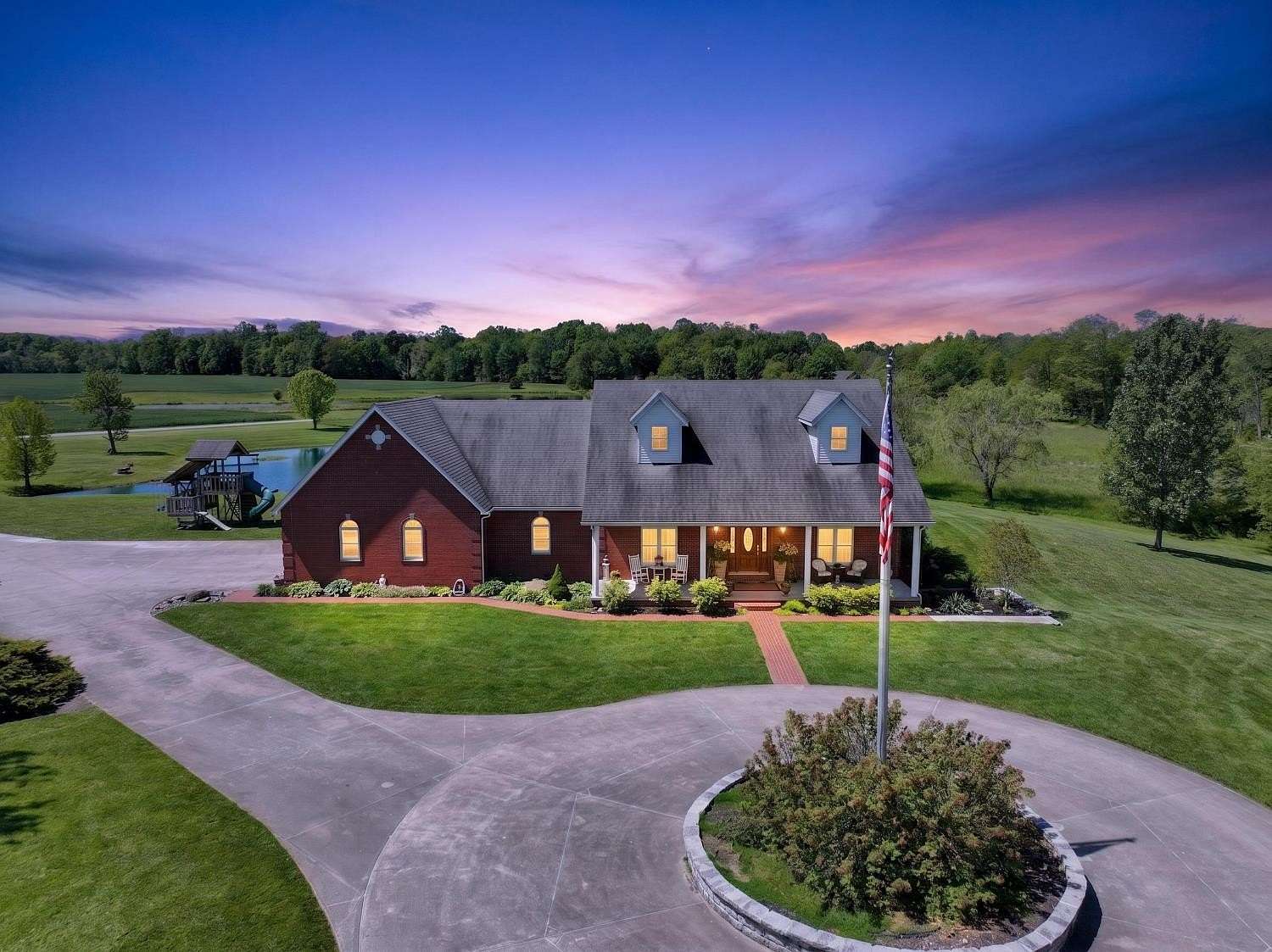 3.87 Acres of Land with Home for Sale in Batesville, Indiana