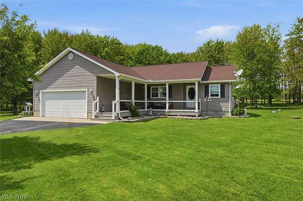 6.48 Acres of Land with Home for Sale in Williamsfield, Ohio