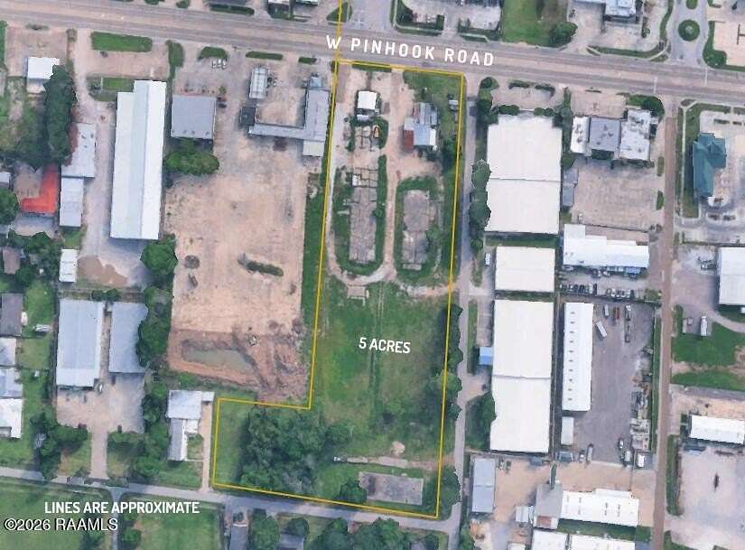 5 Acres of Commercial Land for Sale in Lafayette, Louisiana