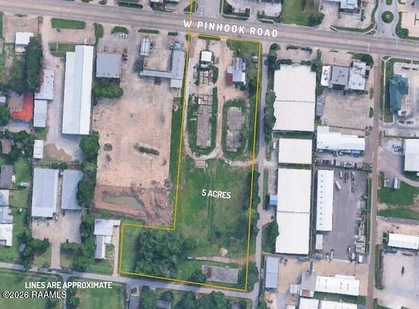 5 Acres of Commercial Land for Sale in Lafayette, Louisiana