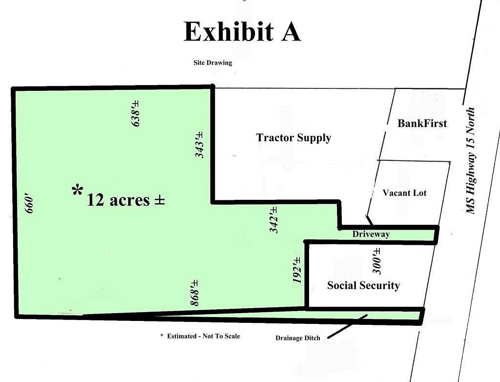 12 Acres of Mixed-Use Land for Sale in Laurel, Mississippi