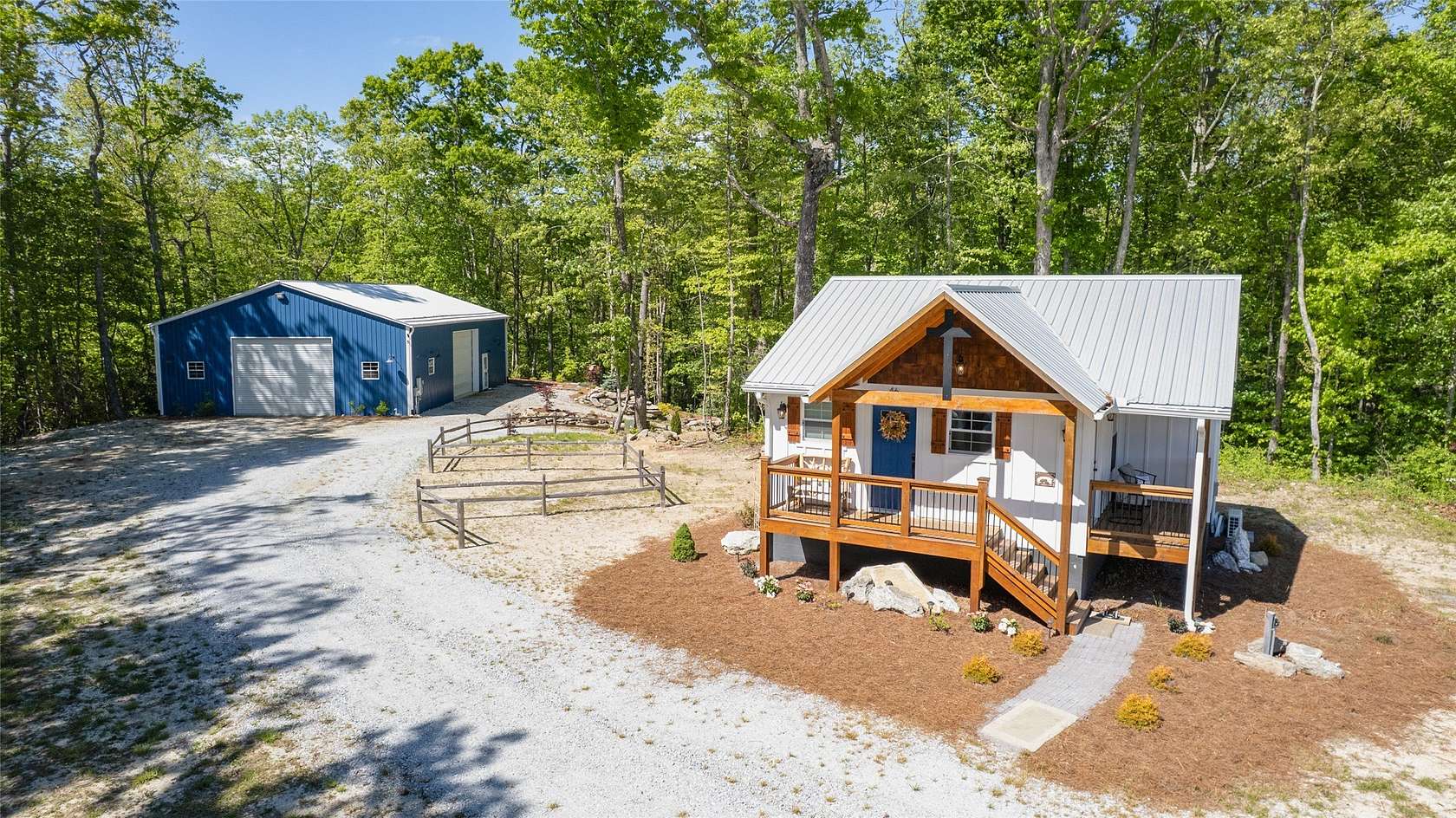 10.9 Acres of Recreational Land with Home for Sale in Scaly Mountain, North Carolina