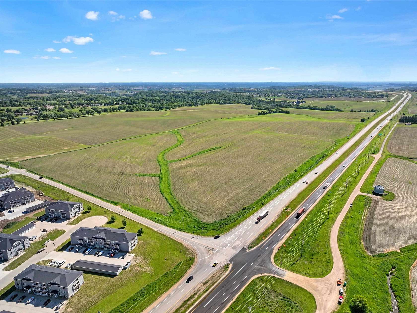 50.2 Acres of Mixed-Use Land for Sale in Peosta, Iowa