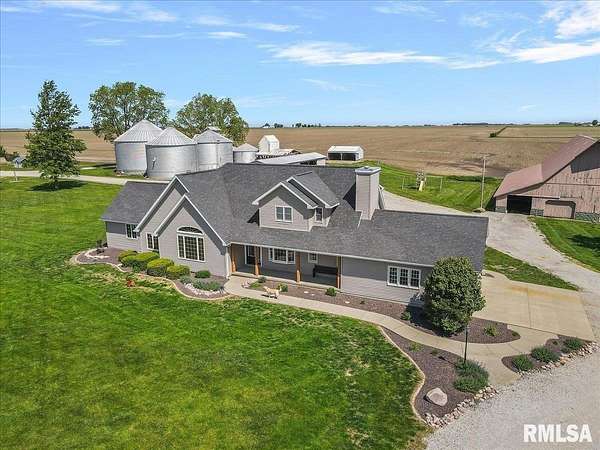 9.23 Acres of Land with Home for Sale in Nokomis, Illinois
