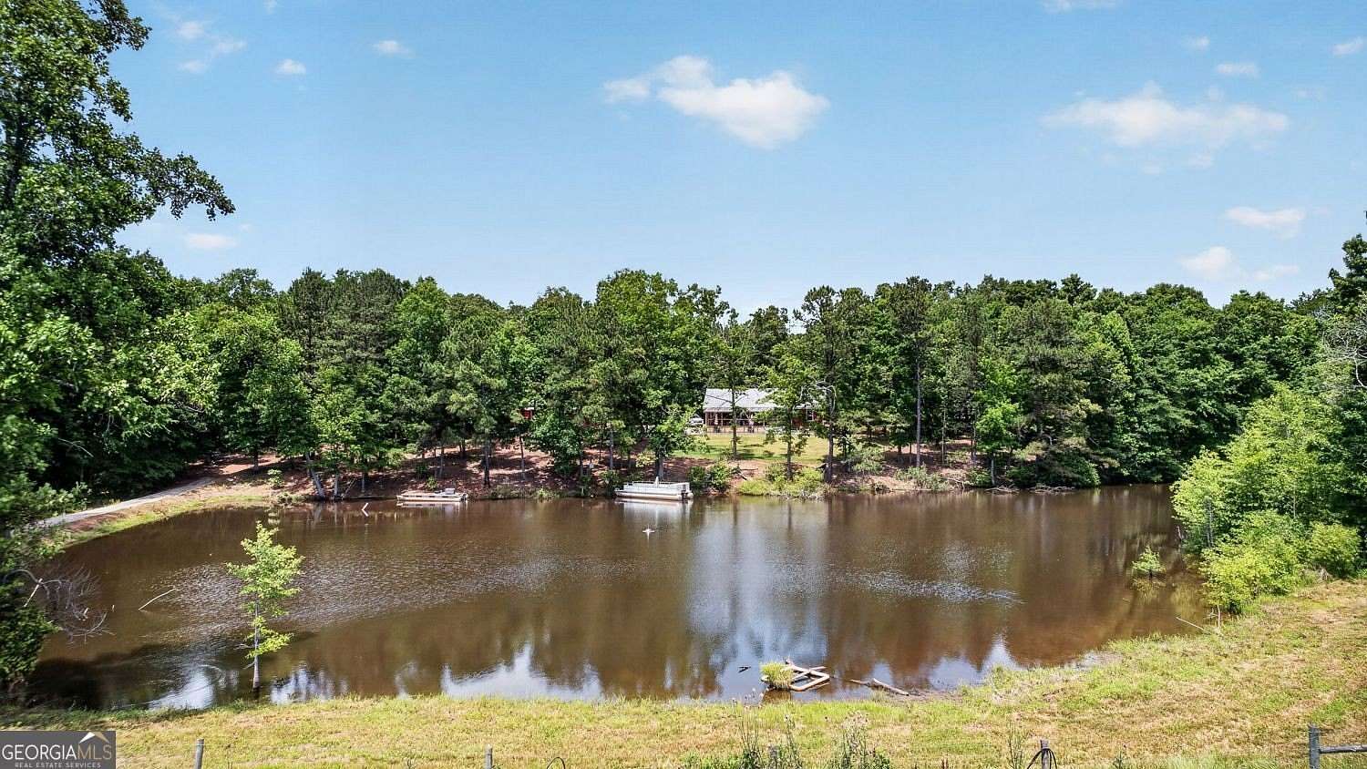 30 Acres of Recreational Land with Home for Sale in Milner, Georgia