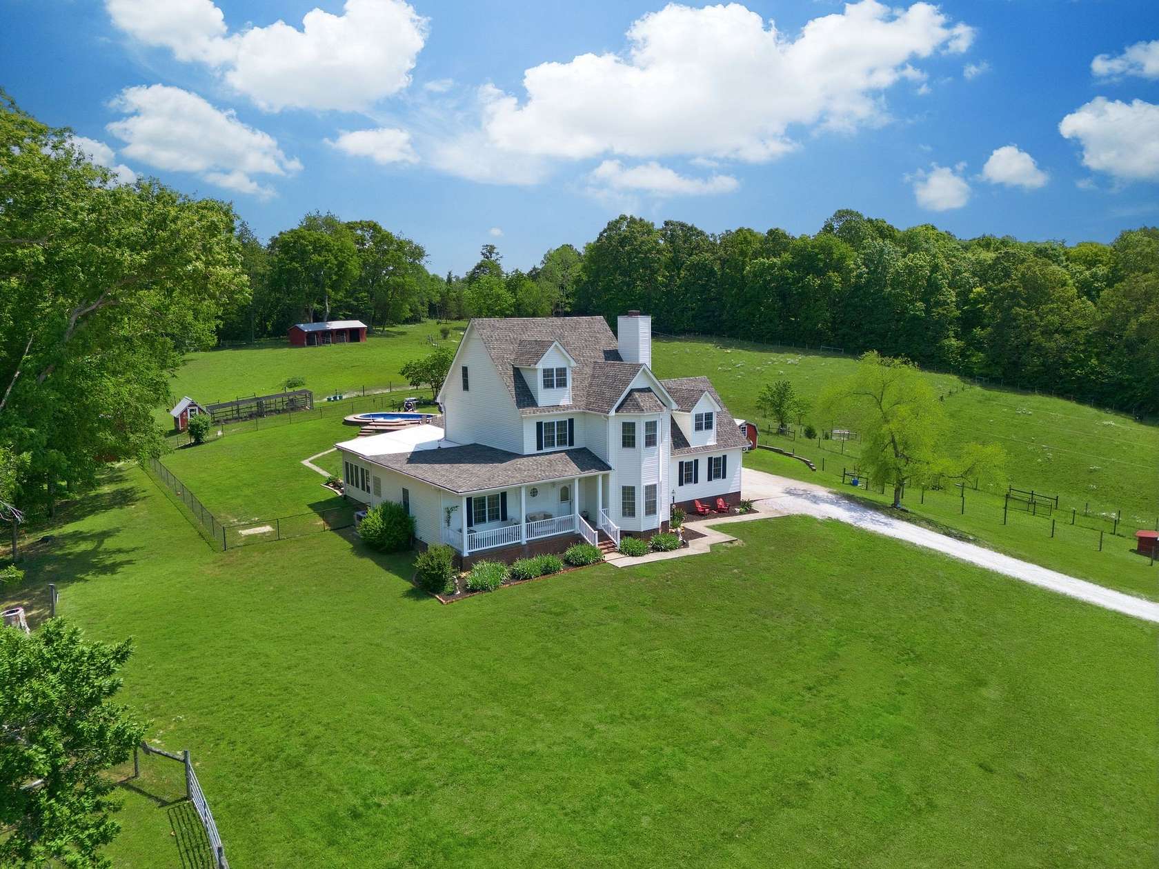 24.4 Acres of Agricultural Land with Home for Sale in Vanleer, Tennessee