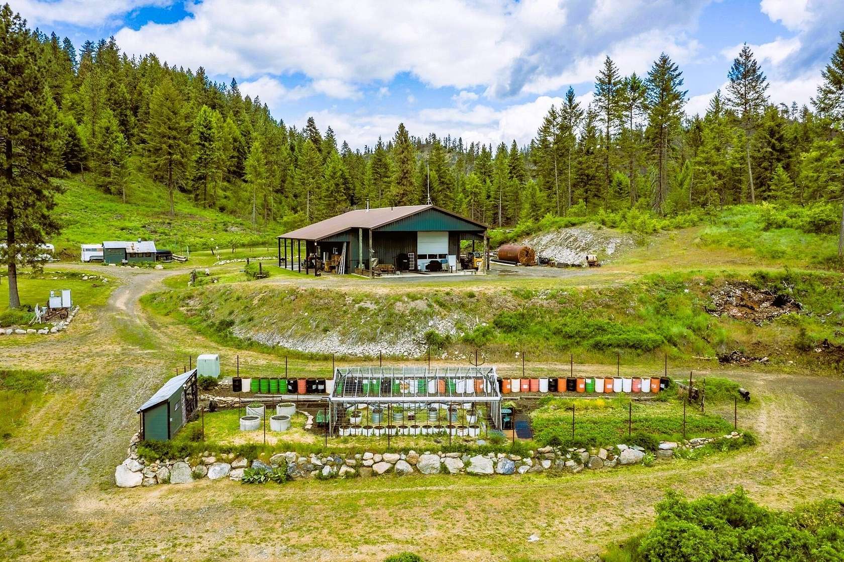 97.5 Acres of Land with Home for Sale in Evans, Washington