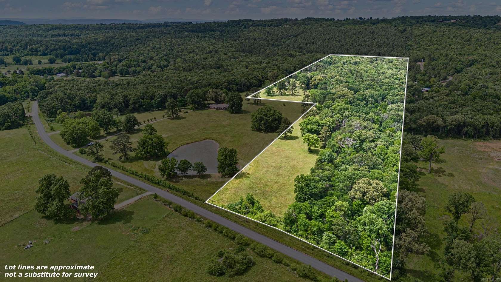27.9 Acres of Recreational & Residential Land for Sale in Russellville, Arkansas