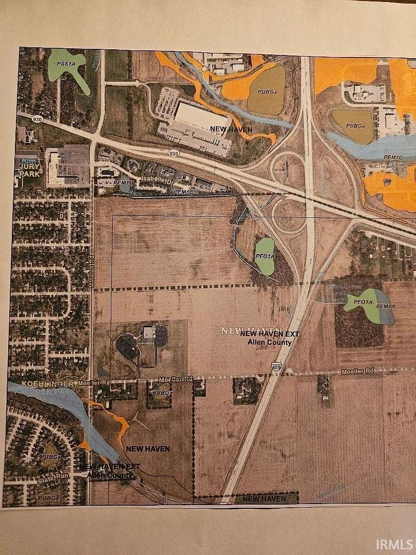 48.4 Acres of Commercial Land for Sale in New Haven, Indiana