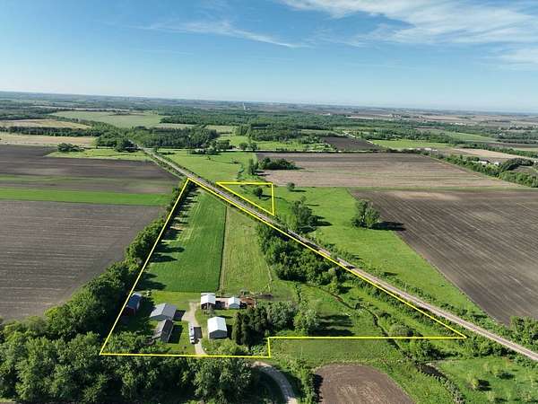 12 Acres of Land with Home for Sale in Charles City, Iowa