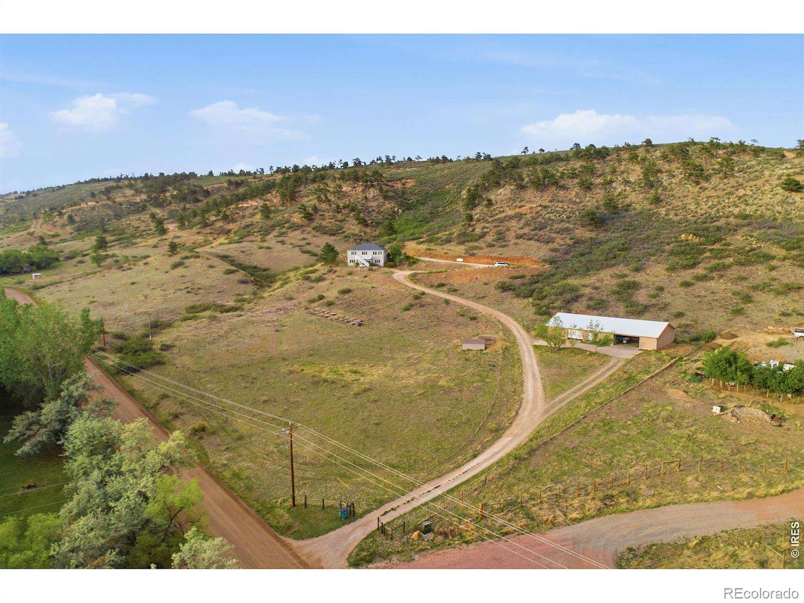 44.8 Acres of Agricultural Land with Home for Sale in Berthoud, Colorado