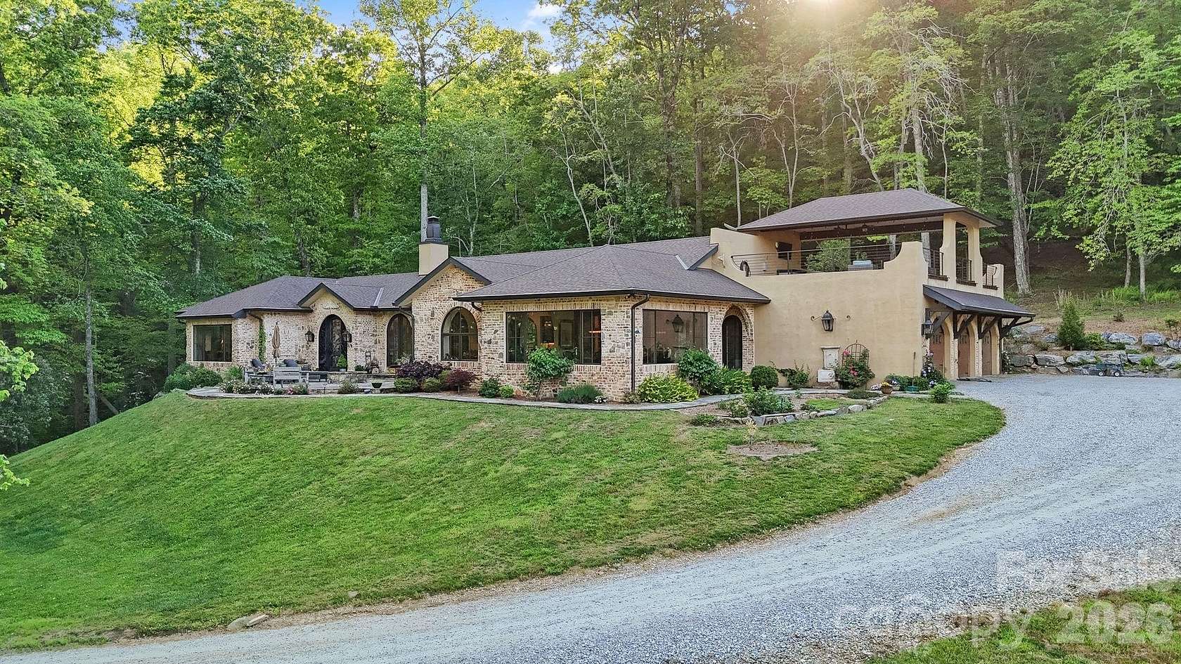 16.8 Acres of Land with Home for Sale in Horse Shoe, North Carolina