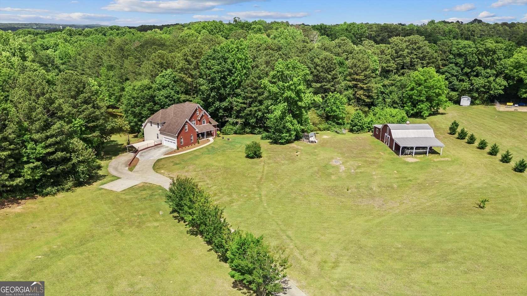 6.4 Acres of Land with Home for Sale in Villa Rica, Georgia