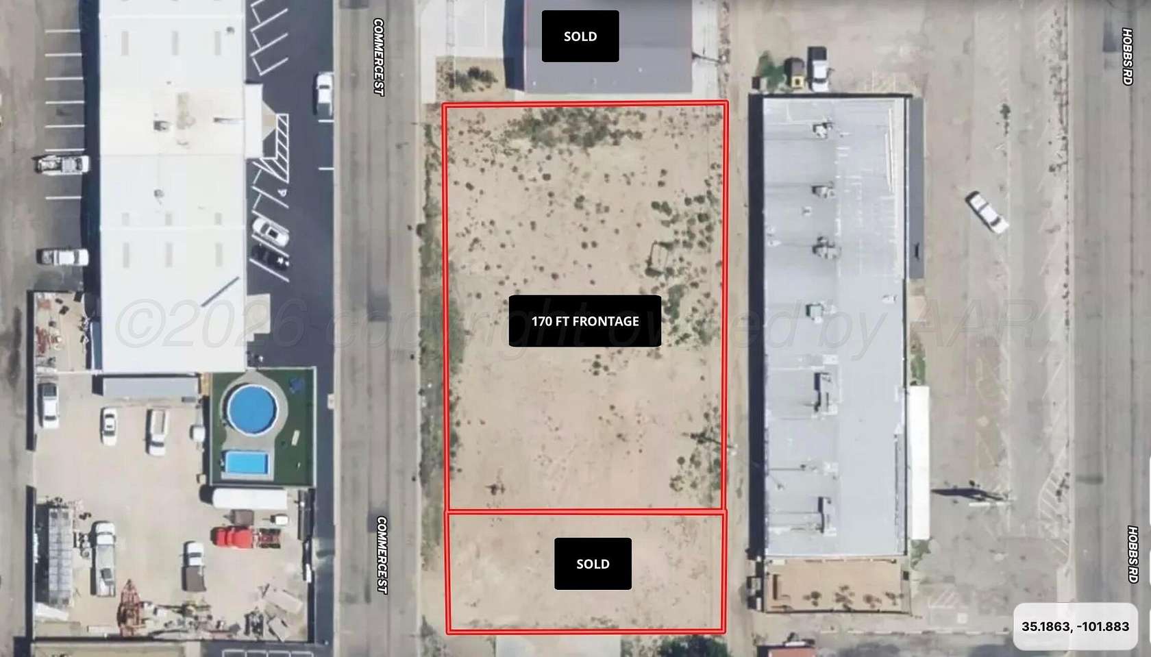 0.47 Acres of Commercial Land for Sale in Amarillo, Texas