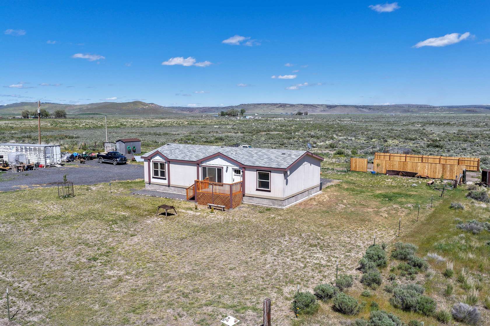 40 Acres of Agricultural Land with Home for Sale in Burns, Oregon