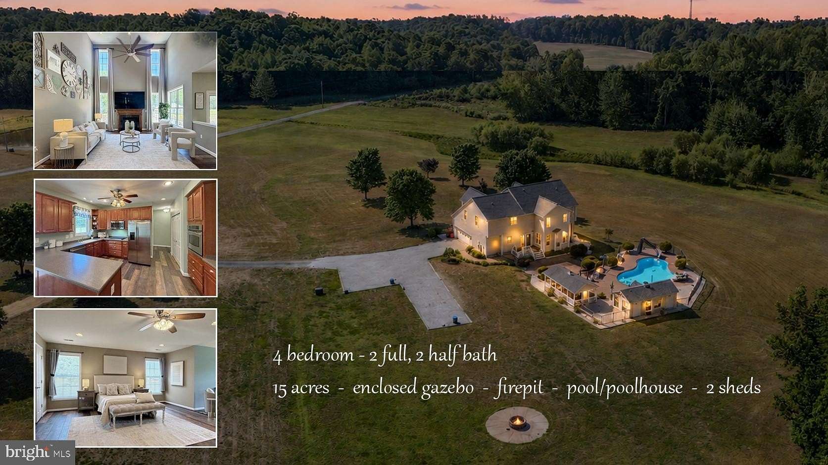 15 Acres of Land with Home for Sale in Mechanicsville, Maryland