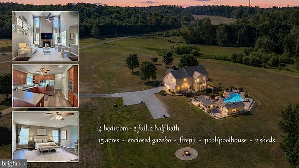 15 Acres of Land with Home for Sale in Mechanicsville, Maryland