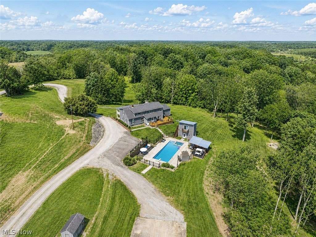 15.4 Acres of Land with Home for Sale in McConnelsville, Ohio