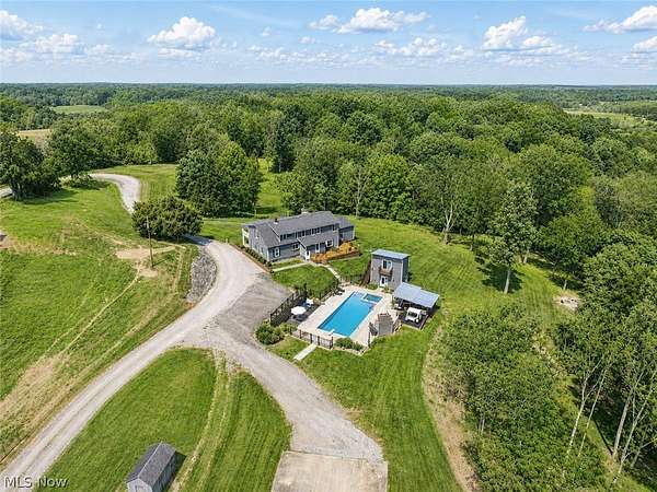 15.4 Acres of Land with Home for Sale in McConnelsville, Ohio