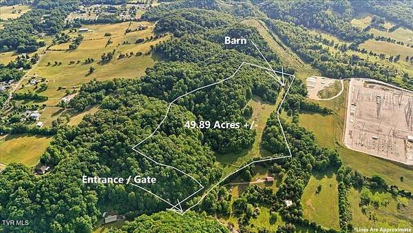 49.9 Acres of Recreational & Residential Land for Sale in Church Hill, Tennessee