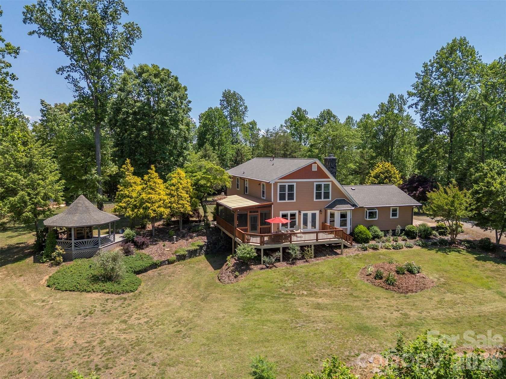 25.3 Acres of Recreational Land with Home for Sale in Rutherfordton, North Carolina