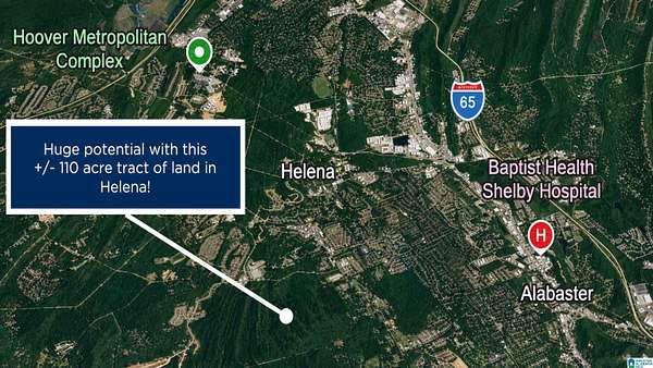 110 Acres of Recreational & Residential Land for Sale in Helena, Alabama