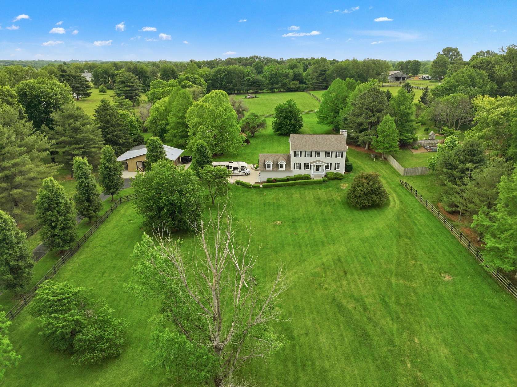 5 Acres of Land with Home for Sale in Versailles, Kentucky