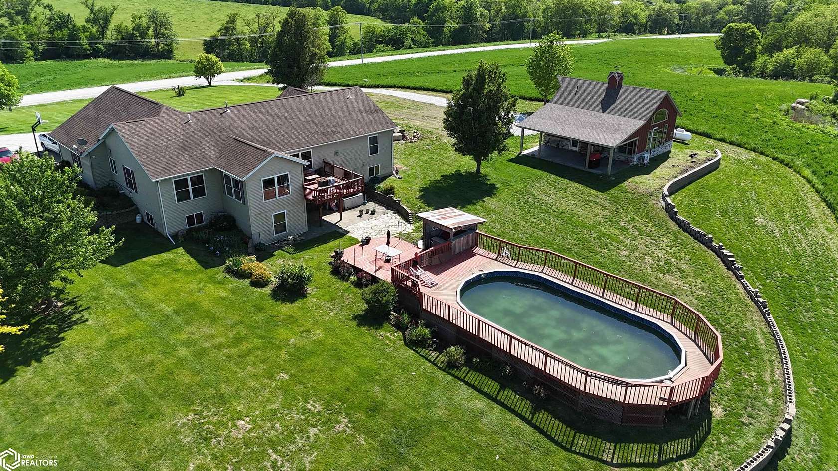 108 Acres of Agricultural Land with Home for Sale in Ollie, Iowa