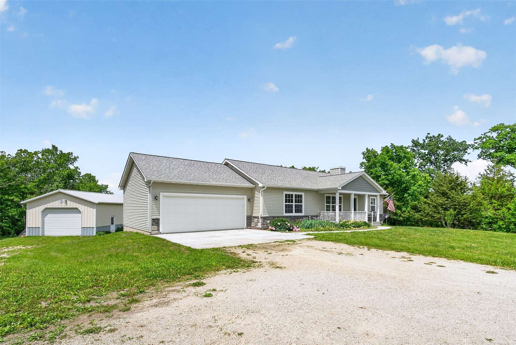 26.5 Acres of Recreational Land with Home for Sale in Earlham, Iowa